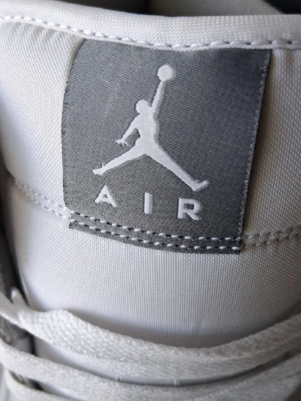 Jordan High Top Sneakers - White & Gray - Picture 6 of 9